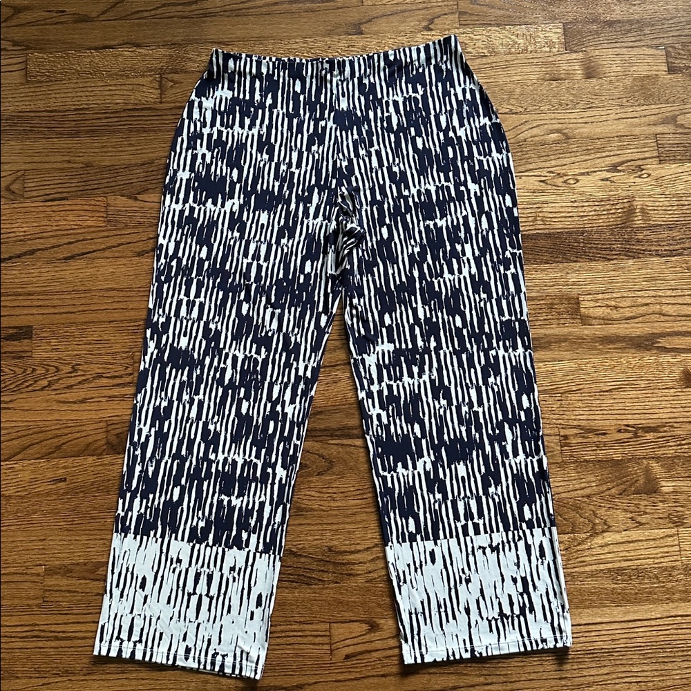 Alfani Blue and White Striped Pants